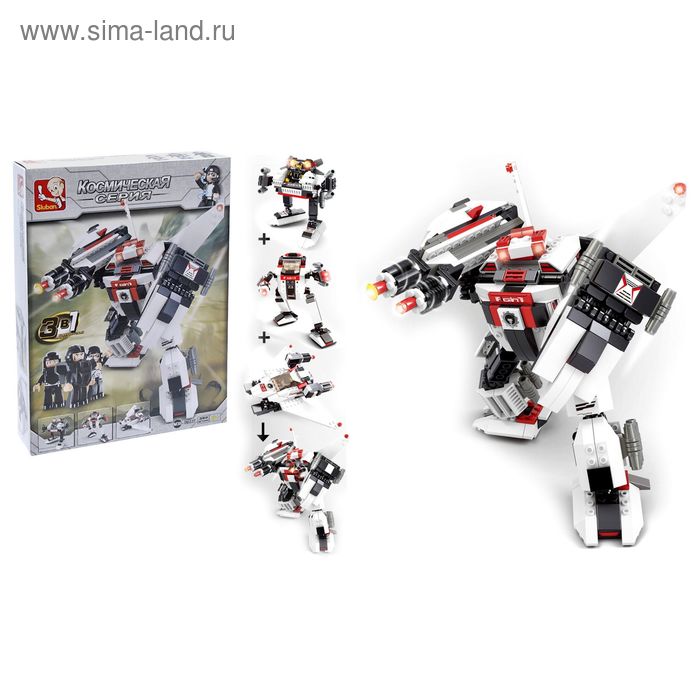 Конструктор 3 в 1 «Робот трансформер», 382 детали
Конструктор 3 в 1 «Робот трансформер», 382 детали