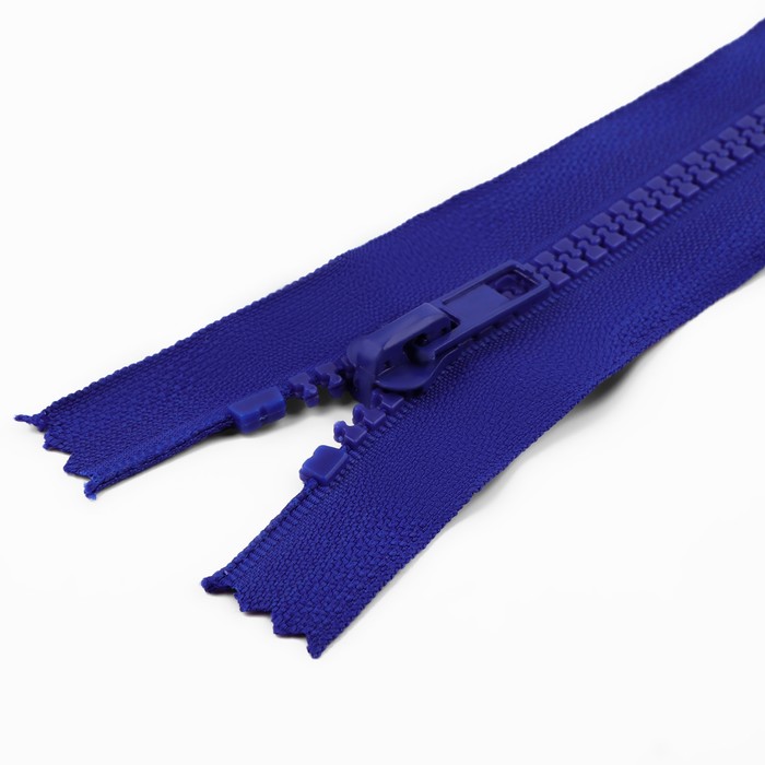 фото Молния «трактор», №5, неразъёмная, замок автомат, 18 см, цвет электрик