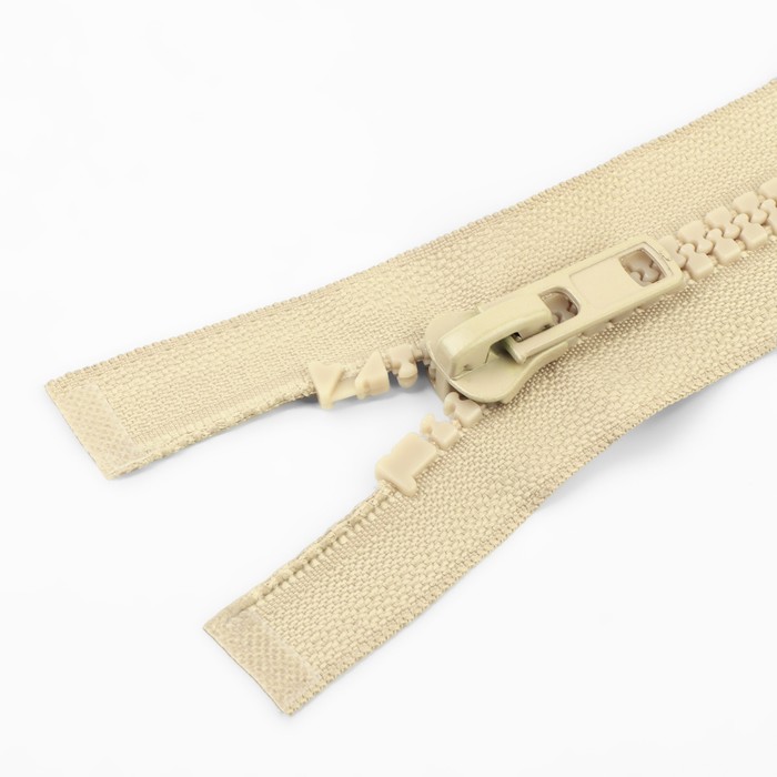 фото Молния «трактор», №8, разъёмная, замок автомат, 90 см, цвет бежевый