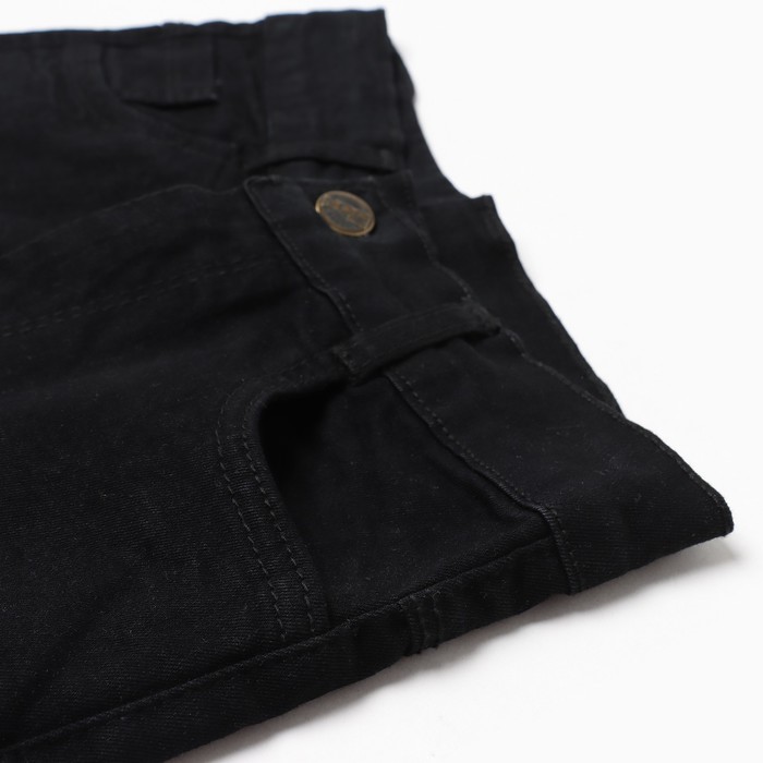 фото Джинсы для мальчика, цвет чёрный, рост 134 см bebus