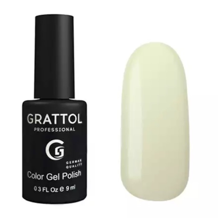 фото Гель-лак grattol color gel polish, №114 pale yellow, 9 мл