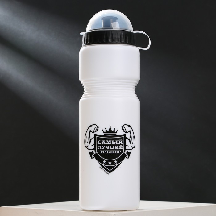 фото Бутылка для воды «лучший тренер», 750 мл svoboda voli