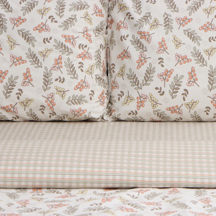 фото Постельное бельё lovelife евро «акация», 200х217см, 225х240см, 50х70см-2шт, 100%хлопок, сатин, 125г/м²