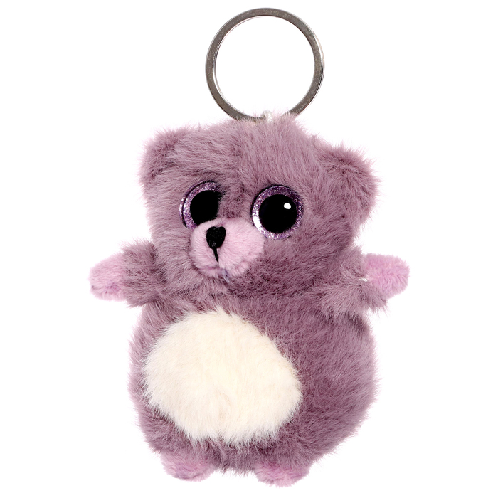 фото Мягкая игрушка «мишка», цвет сиреневый, 11 см плюш ленд