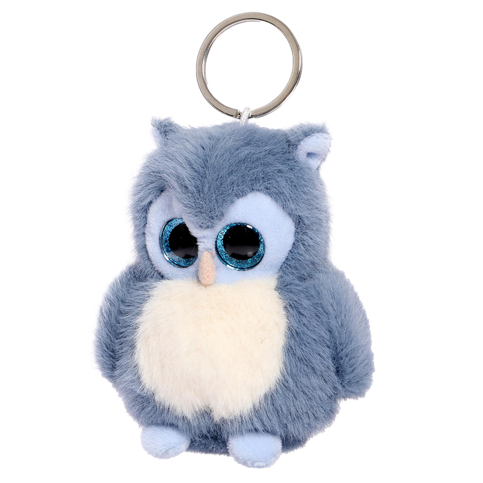 фото Мягкая игрушка «сова», цвет голубой, 11 см плюш ленд