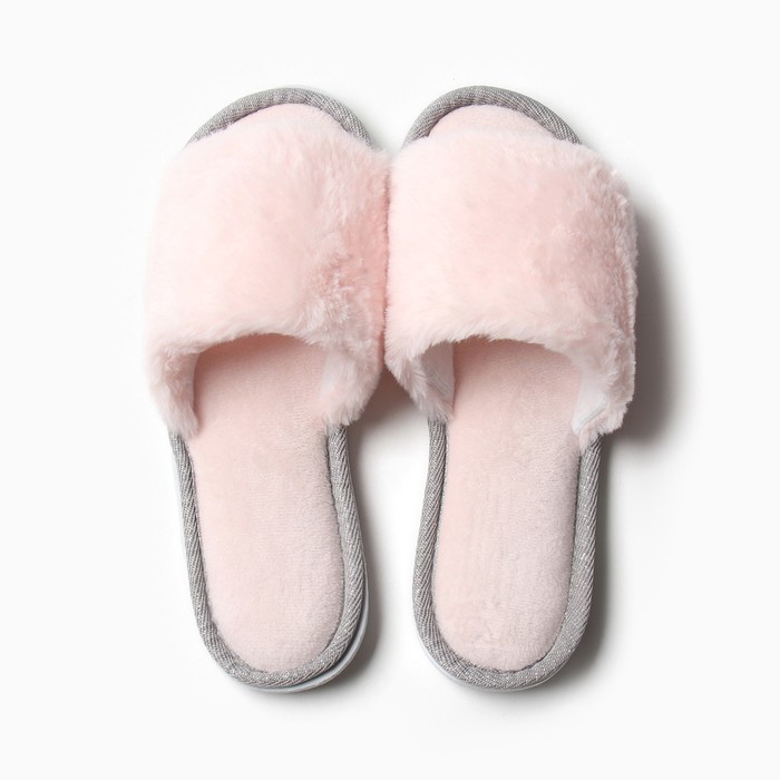 фото Тапочки женские с открытым носом размер 40-41, цвет персик lovelife