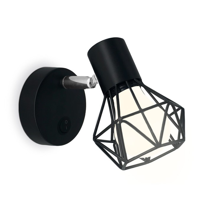Спот накладной с выключателем в стиле лофт Ambrella light, Traditional, TR8620, E27, цвет чёрный, хром
Спот накладной с выключателем в стиле лофт Ambrella light, Traditional, TR8620, E27, цвет чёрный, хром