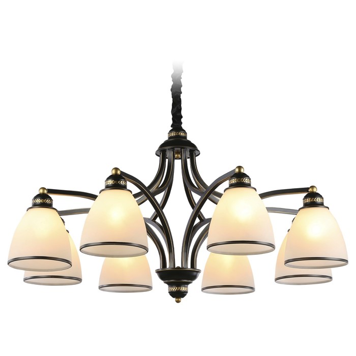 Люстра подвесная в классическом стиле Ambrella light, Traditional, TR3081, 8хE27, цвет чёрный, золото
Люстра подвесная в классическом стиле Ambrella light, Traditional, TR3081, 8хE27, цвет чёрный, золото