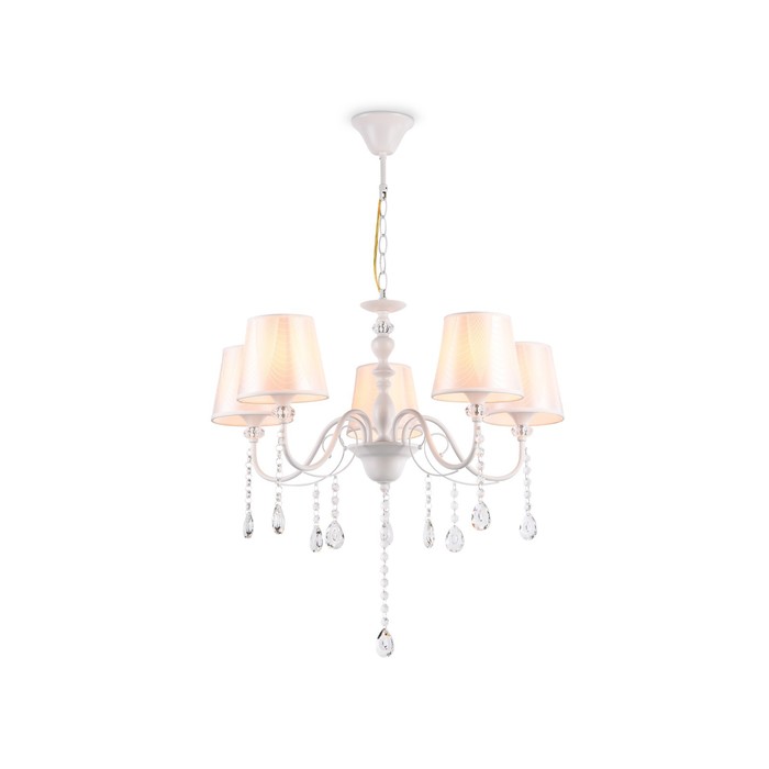 Люстра подвесная с абажуром и хрусталём Ambrella light, Modern, TR4603, 5хE27, цвет белый
Люстра подвесная с абажуром и хрусталём Ambrella light, Modern, TR4603, 5хE27, цвет белый