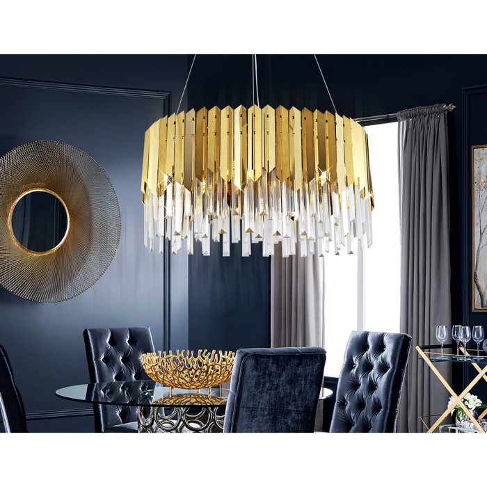 Люстра подвесная с хрусталём Ambrella light, Traditional, TR5286, E14, цвет золото
Люстра подвесная с хрусталём Ambrella light, Traditional, TR5286, E14, цвет золото