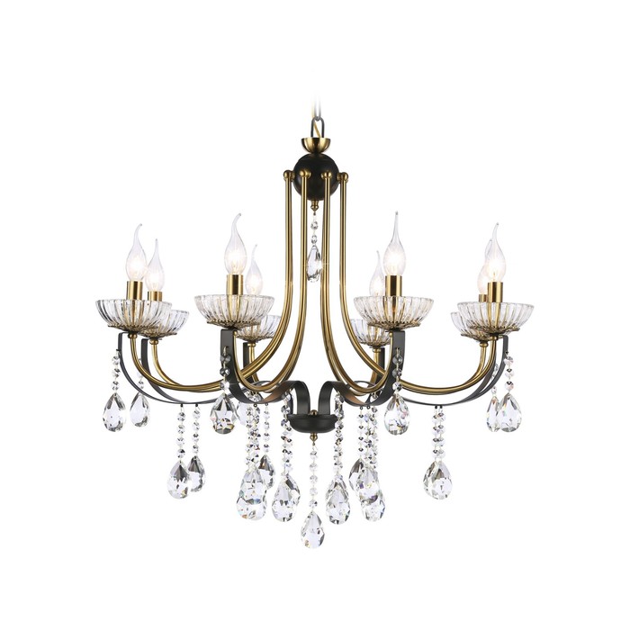 Люстра подвесная с хрусталём Ambrella light, Classic, TR4953, 8хE14, цвет чёрный, золото
Люстра подвесная с хрусталём Ambrella light, Classic, TR4953, 8хE14, цвет чёрный, золото