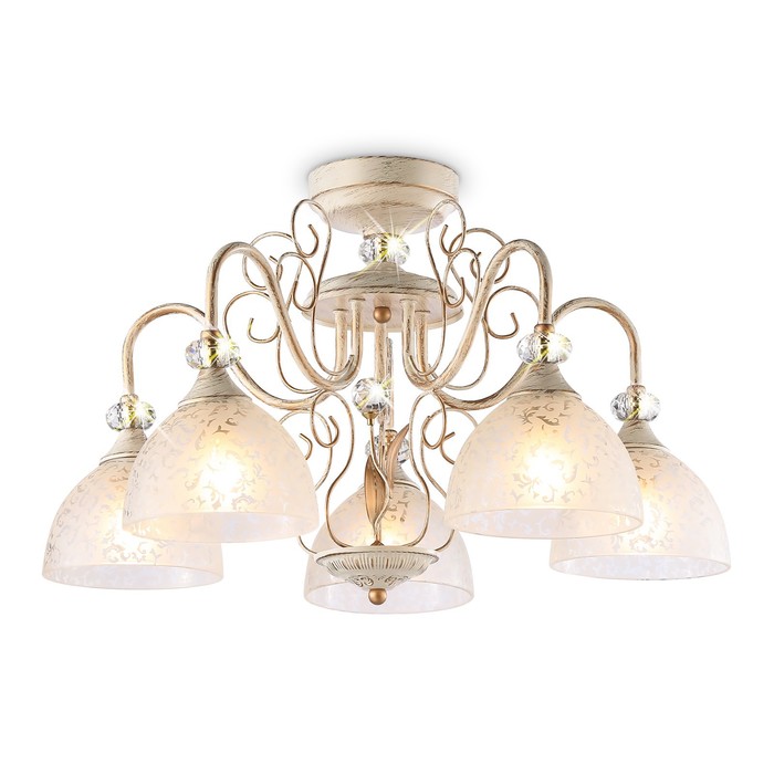 Люстра потолочная Ambrella light, Traditional, TR3057, 5хE27, цвет бежевый, золото
Люстра потолочная Ambrella light, Traditional, TR3057, 5хE27, цвет бежевый, золото
