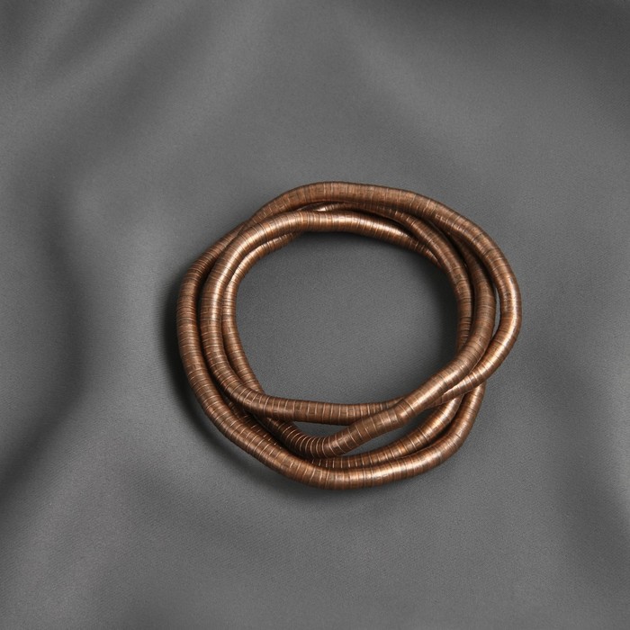 фото Подхват для штор «гибкий шнур», d = 7 мм, 50 см, цвет медный арт узор