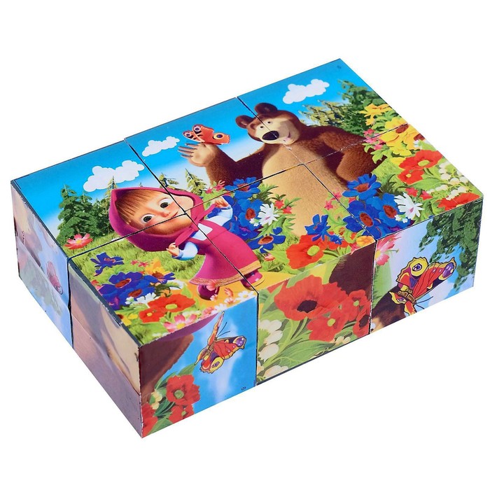 Кубики «Маша и Медведь», 6 штук
Кубики «Маша и Медведь», 6 штук