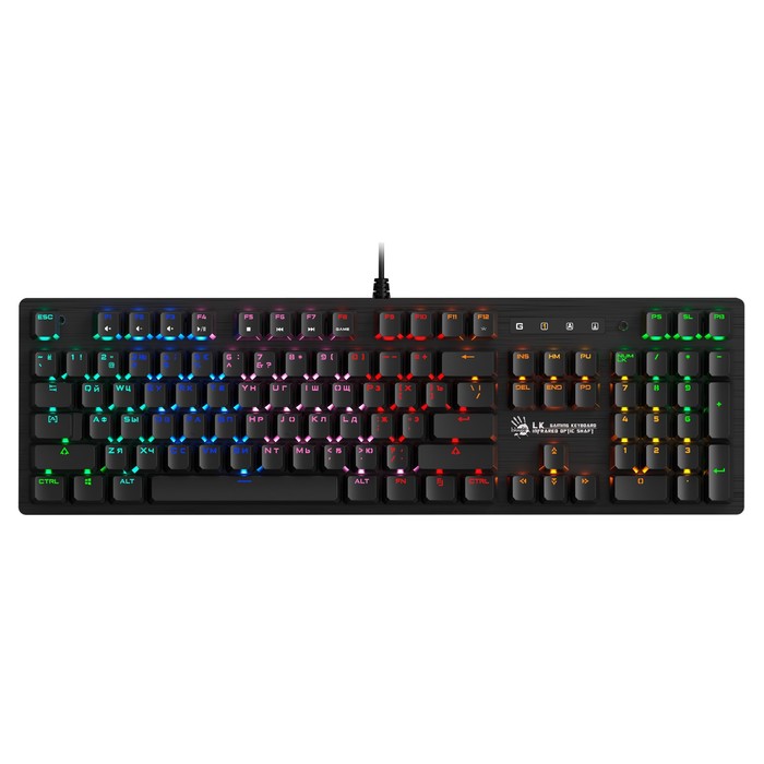 Клавиатура A4Tech Bloody B820R Blue S механическая черный USB for gamer LED (B820R BLACK (BL 10045
Клавиатура A4Tech Bloody B820R Blue S механическая черный USB for gamer LED (B820R BLACK (BL 10045