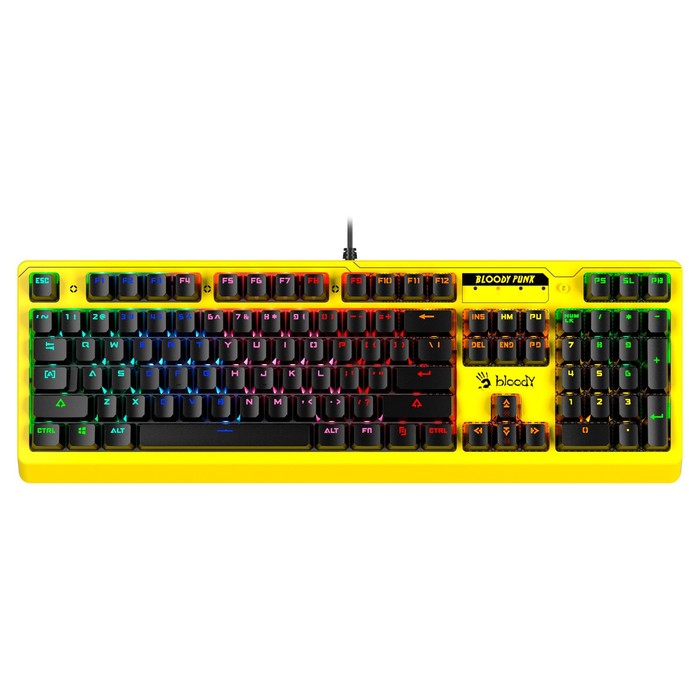 Клавиатура A4Tech Bloody B810RC Punk механическая желтый/черный USB for gamer LED
Клавиатура A4Tech Bloody B810RC Punk механическая желтый/черный USB for gamer LED