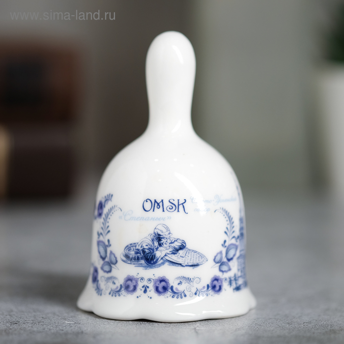 Колокольчик «Омск. Гжель»
Колокольчик «Омск. Гжель»