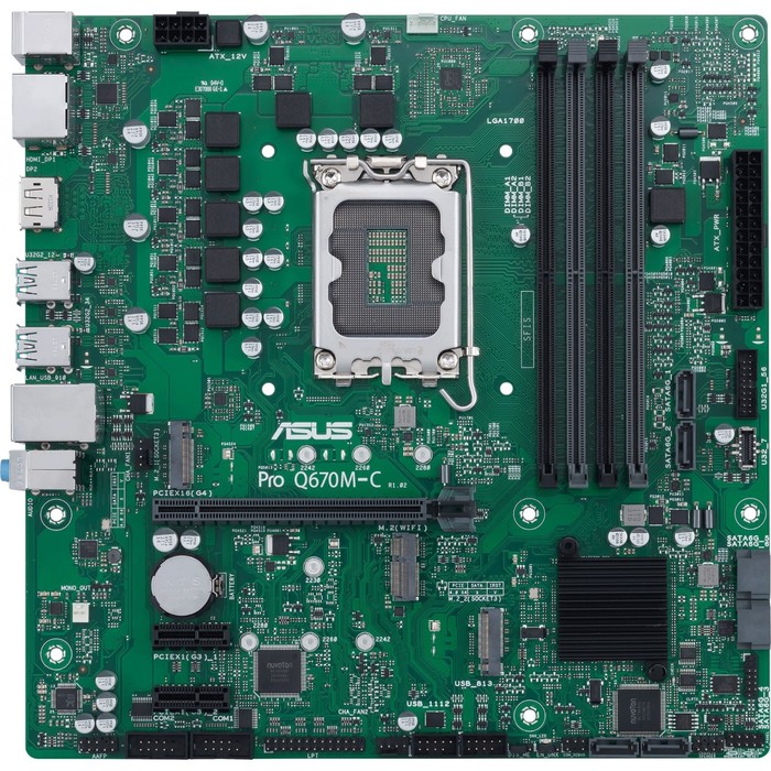 Материнская плата Asus PRO Q670M-C-CSM Soc-1700 Intel Q670 4xDDR5 mATX AC`97 8ch(7.1) GbLAN 100447
Материнская плата Asus PRO Q670M-C-CSM Soc-1700 Intel Q670 4xDDR5 mATX AC`97 8ch(7.1) GbLAN 100447