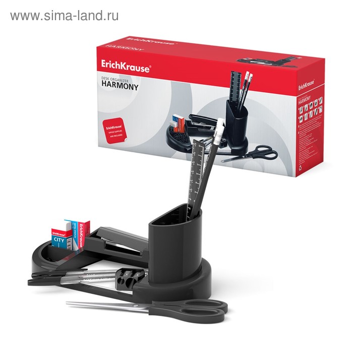 Набор настольный ErichKrause "Гармония", 15 предметов, чёрный
Набор настольный ErichKrause "Гармония", 15 предметов, чёрный