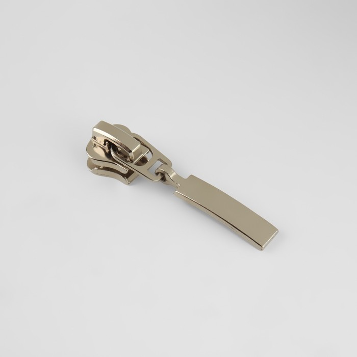 фото Замок автоматический для молнии «трактор», №5, цвет никель