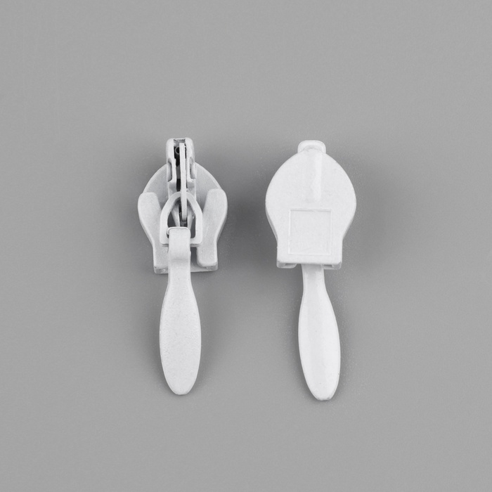 фото Замок автоматический для потайной молнии, №3, 10 шт, цвет белый арт узор