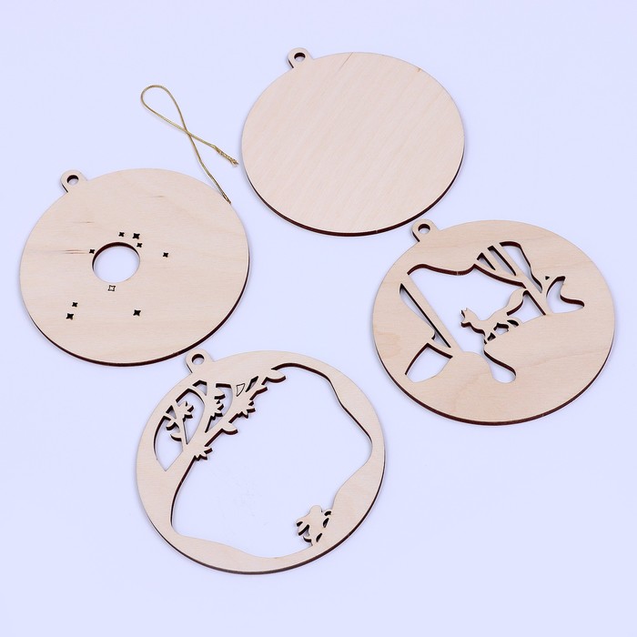 фото Заготовки для творчества. деревянная подвеска «лисёнок» лесная мастерская