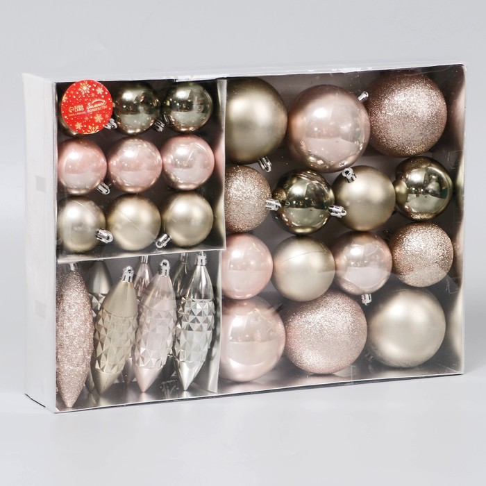 фото Набор украшений пластик 31 шт "пласкетта" нежность, микс зимнее волшебство