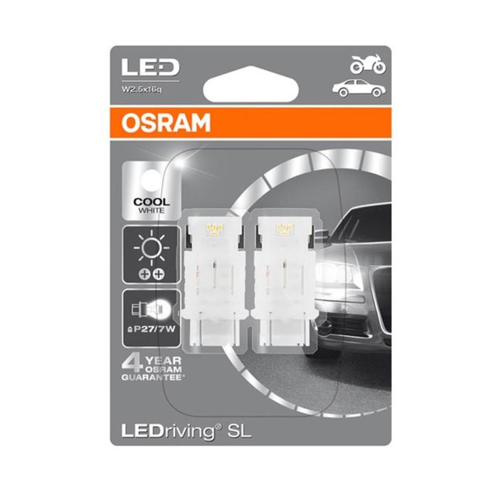 Лампа Osram P27/7W 12 В, LED 6000K 2.0W Cool White LEDriving SL, блистер 2 шт 3157DWP-02B
Лампа Osram P27/7W 12 В, LED 6000K 2.0W Cool White LEDriving SL, блистер 2 шт 3157DWP-02B