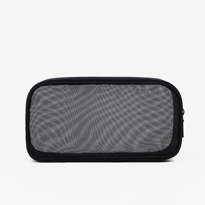 фото Косметичка на молнии, цвет чёрный