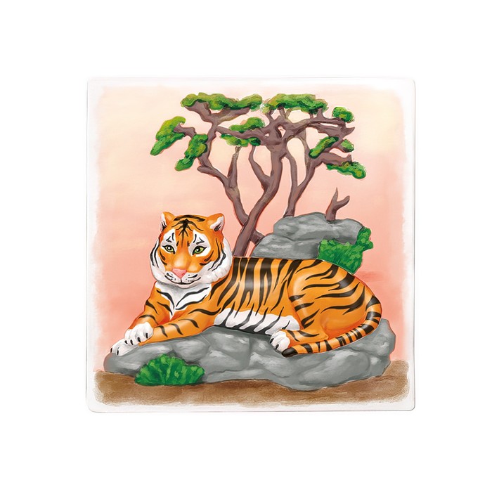 фото Многоразовая раскраска «тигр», 20 × 20 см maxitoys