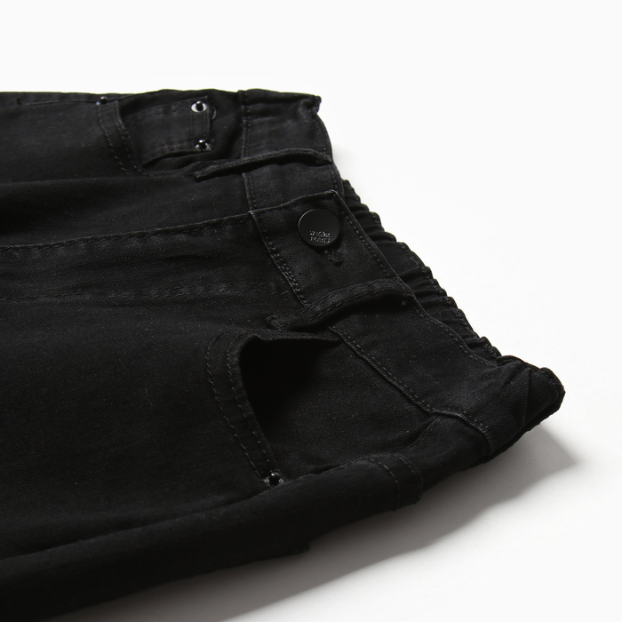 фото Джинсы для девочек, цвет чёрный, рост 134 см veresk