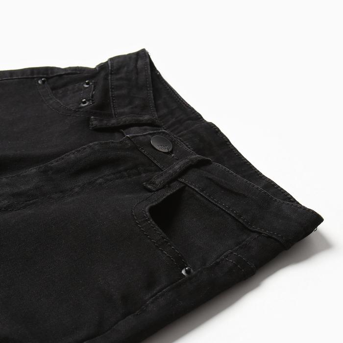 фото Джинсы для девочек, цвет чёрный, рост 122 см veresk