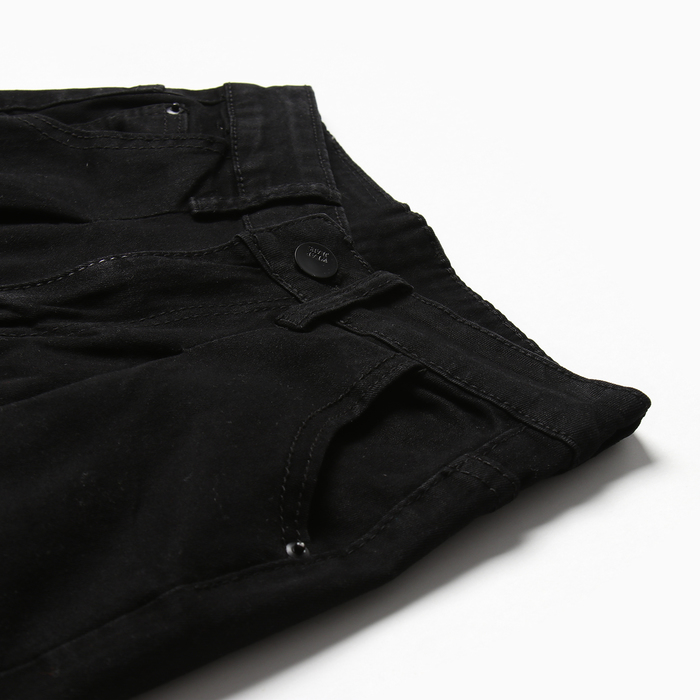 фото Джинсы для девочек, цвет чёрный, рост 128 см veresk