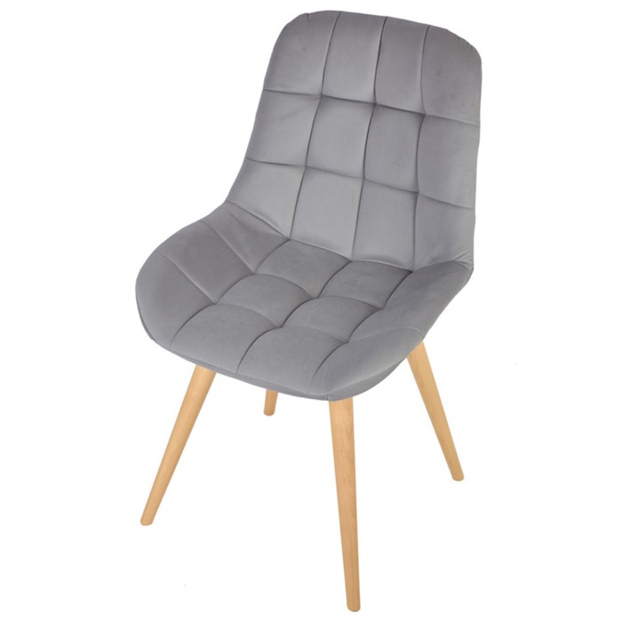 фото Стул обеденный polini home verona sd, цвет светло-серый-натуральный