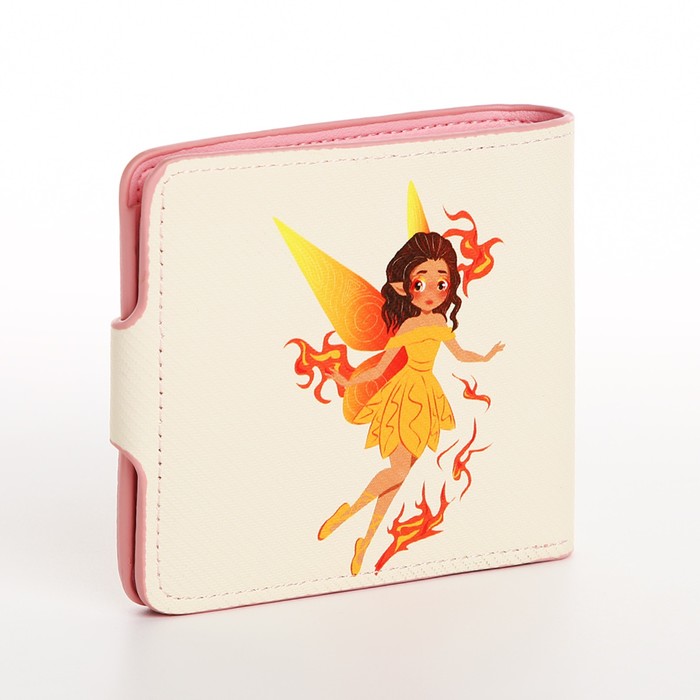 фото Кошелёк на кнопке, цвет бежевый