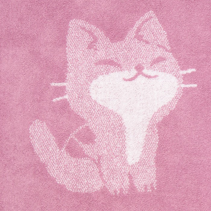фото Полотенце махровое этель «игривый кот», 70х130 см, 100% хлопок, 420 г/м2