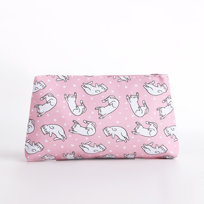 фото Косметичка на молнии, цвет розовый