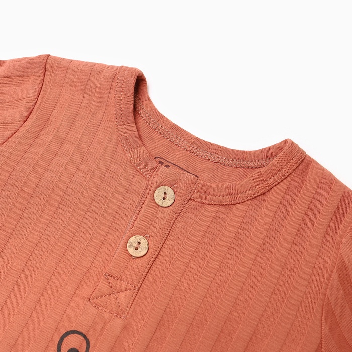 фото Лонгслив детский, цвет кирпичный, рост 68 см bonito