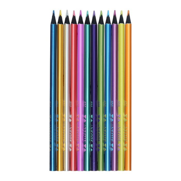 Карандаши 12 цветов, deVENTE Trio Mega Soft Metallic, трёхгранный корпус, 3M, 3 мм, металлик
Карандаши 12 цветов, deVENTE Trio Mega Soft Metallic, трёхгранный корпус, 3M, 3 мм, металлик