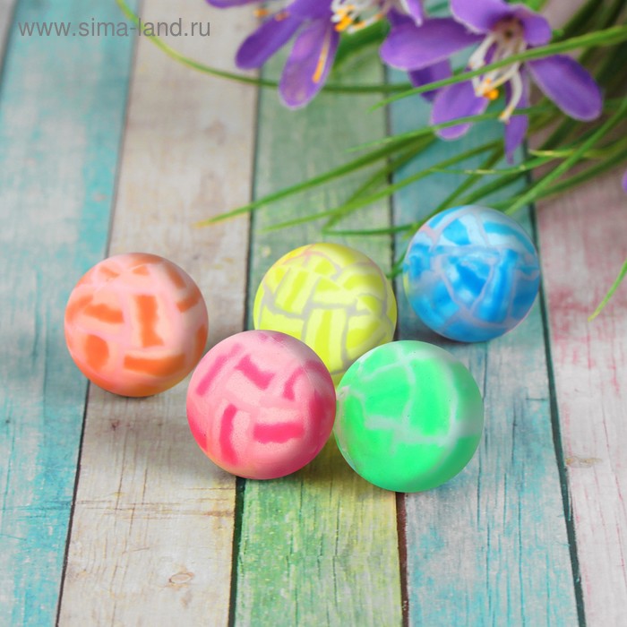 Мяч «Трещины», 3,2 см, цвета МИКС
Мяч «Трещины», 3,2 см, цвета МИКС