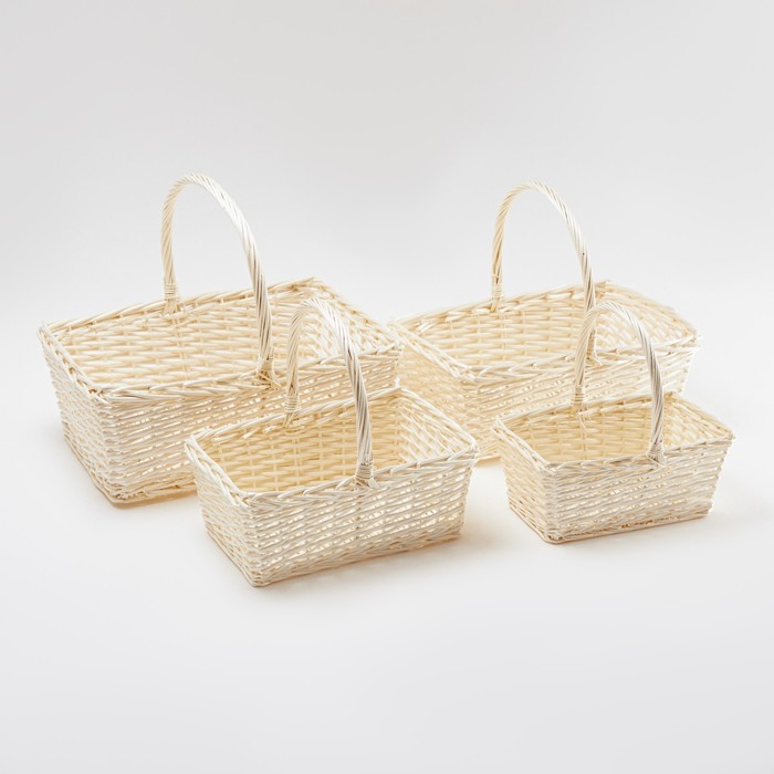 Набор корзин, 4 шт, 63X43X25/56 см, 55X37X20/50 см, 46X30X19/46 см, 42X25X18/41 см, лоза
Набор корзин, 4 шт, 63X43X25/56 см, 55X37X20/50 см, 46X30X19/46 см, 42X25X18/41 см, лоза