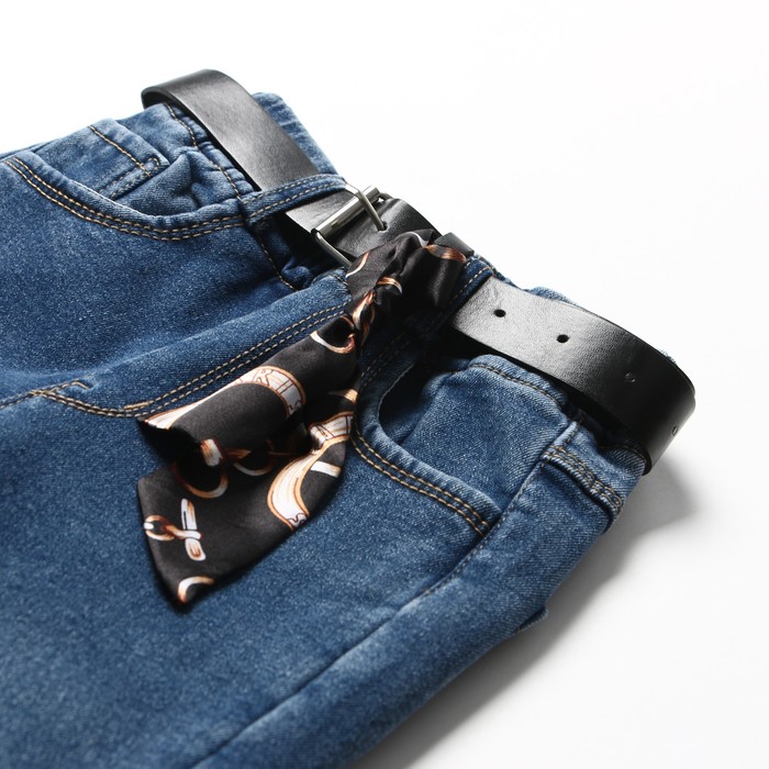 фото Джинсы для мальчика, начёс, цвет синий, рост 128-134 см veresk