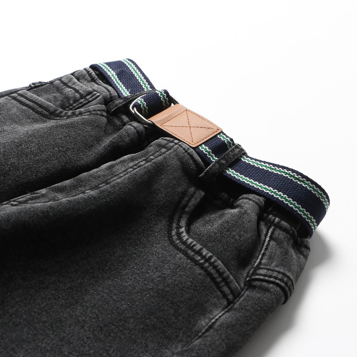 фото Джинсы для мальчика, начёс, цвет серый, рост 128-134 см veresk