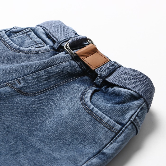 фото Джинсы для мальчика, начёс, цвет синий, рост 74 см veresk