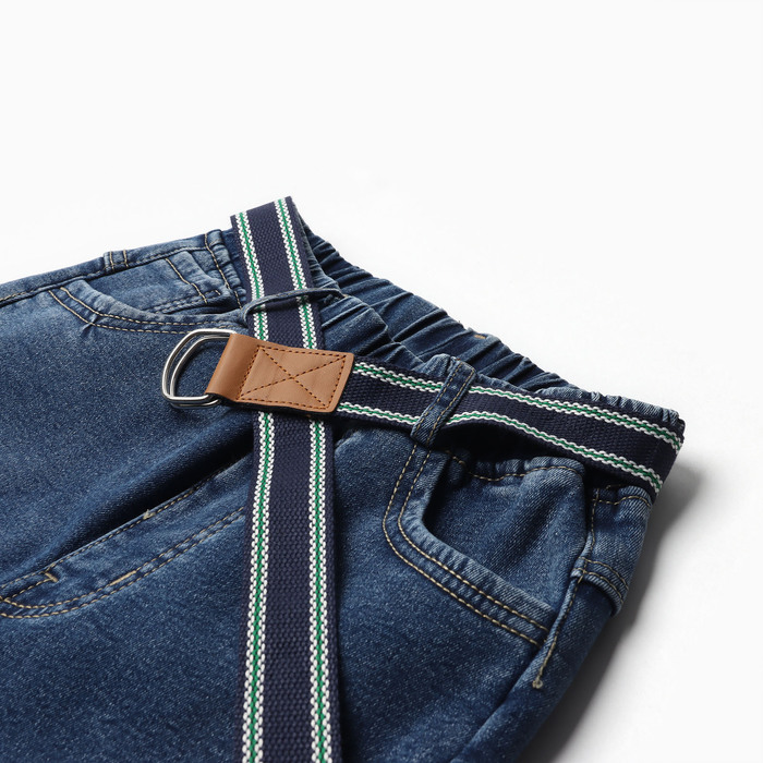 фото Джинсы для мальчика, начёс, цвет синий, рост 140 см veresk