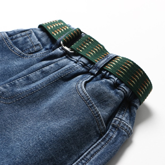 фото Джинсы для мальчика, цвет синий, рост 122 см veresk