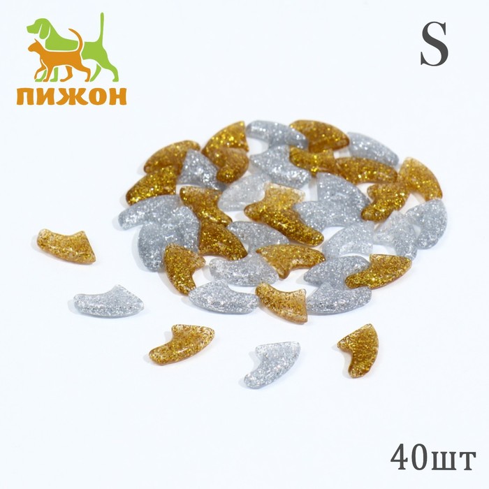 Когти накладные "Дуэт-Антицарапки" (40 шт), размер S, серебряные-золотые
Когти накладные "Дуэт-Антицарапки" (40 шт), размер S, серебряные-золотые