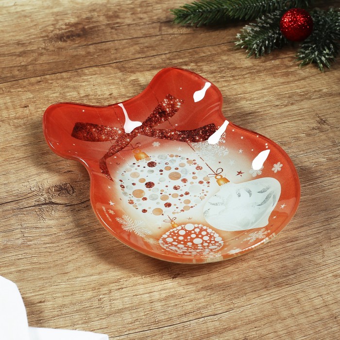 фото Тарелка в форме банта «розовая сказка», 13.5х18 см дорого внимание