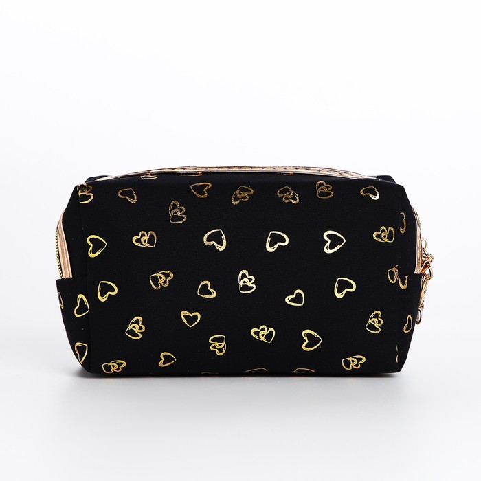 фото Косметичка на молнии, цвет чёрный