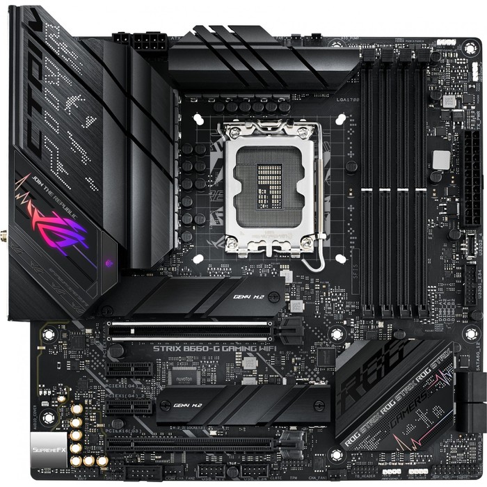 Материнская плата Asus ROG STRIX B660-G GAMING WIFI Soc-1700 Intel B660 4xDDR5 mATX AC`97 8c 10044
Материнская плата Asus ROG STRIX B660-G GAMING WIFI Soc-1700 Intel B660 4xDDR5 mATX AC`97 8c 10044